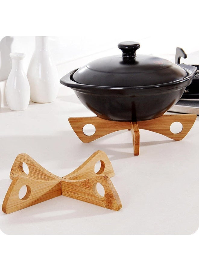 Smart Wooden Trivet – Detachable & Reversible Heat-Resistant Pot Holder - Image 2